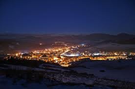 Our town at night